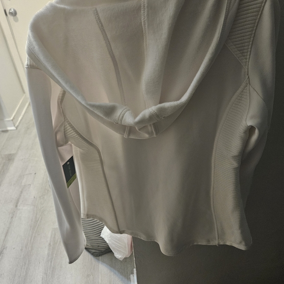 Kohl's Jackets & Blazers - Kohl's Modern White Mixed Media Jacket